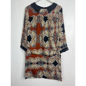 W118 by Walter Baker Women's Blouson Drop Waist Paisley Dress Size Small